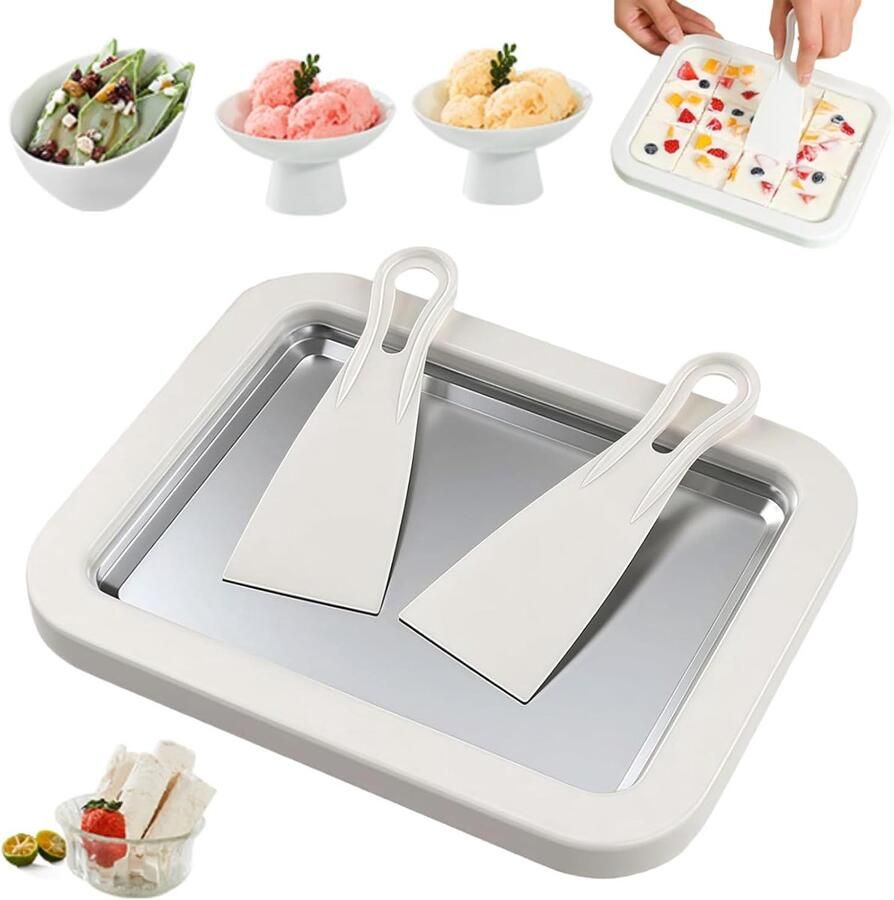 Gigicial Ijsmachine Voor Gerold Ijs Multifunctioneel En Eenvoudig In Gebruik 1 Algemeen Gebruik + Wit