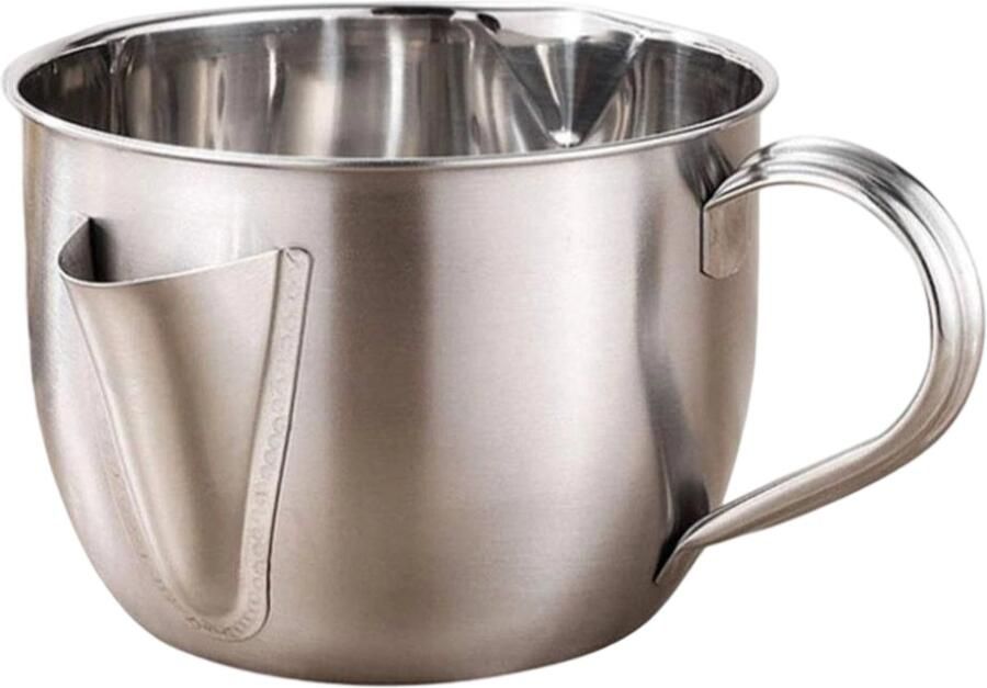 Gigicial roestvrijstalen oliefilterpot olie-waterafscheider corrosiebestendig matte afwerking voor eenvoudige reiniging 1 stuk universeel zilver