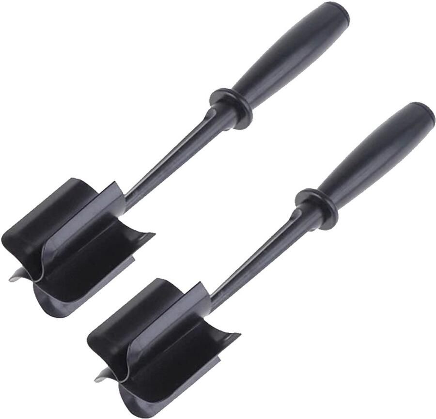 Gigicial Vleesmolen 5 spiraalvormige messen geurloos 2 stuks Geschikt voor rundvlees en groenten Zwart