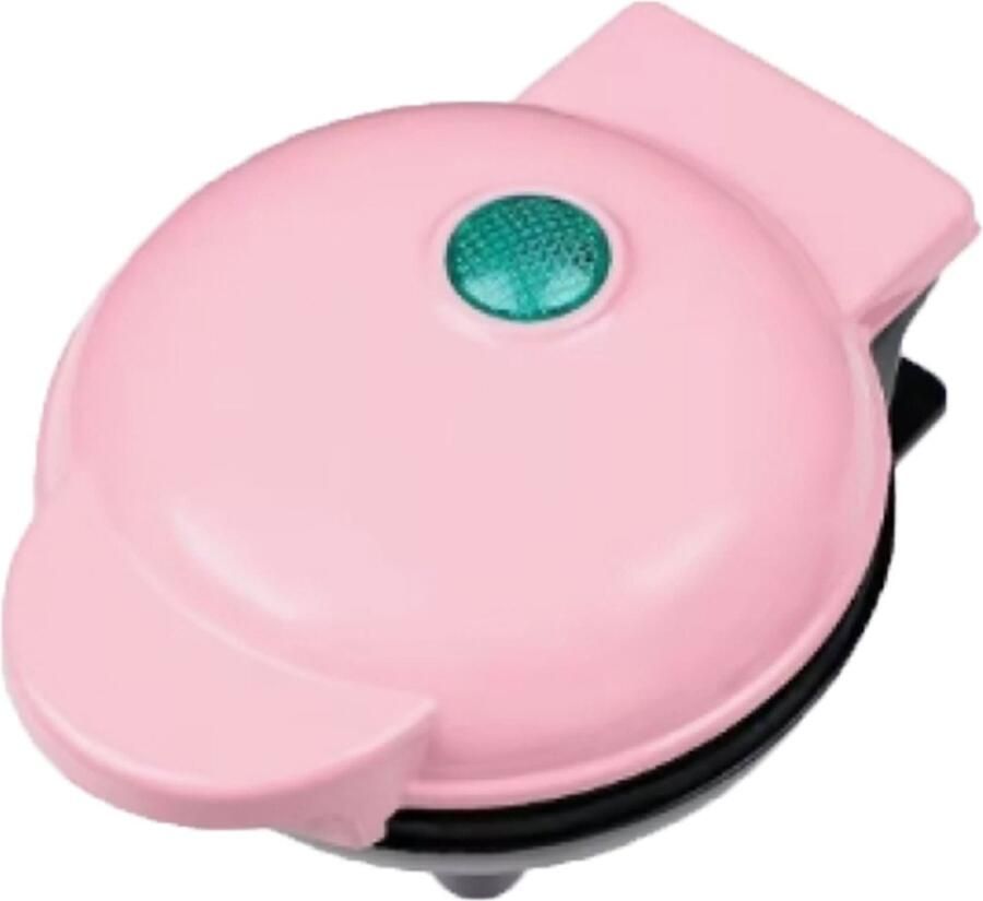Gigicial Wafelijzer Mini wafelijzer Snel opwarmen Gemakkelijk op te bergen 1 stuk Roze