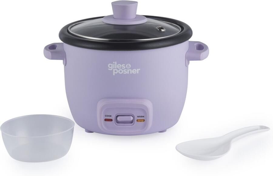 Giles & Posner Sorbet 0 4L Rijstkoker – PFAS-vrije Pan Glazen Deksel