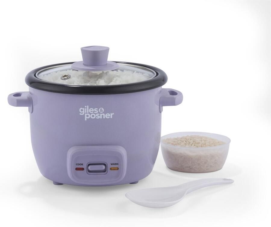 Giles & Posner Sorbet 0 4L Rijstkoker – PFAS-vrije Pan Glazen Deksel