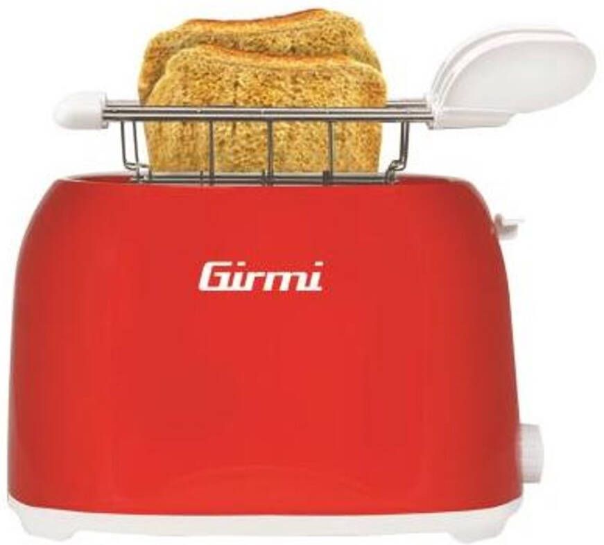 Girmi TP10 Broodrooster 2 Sneden 750 W Rood
