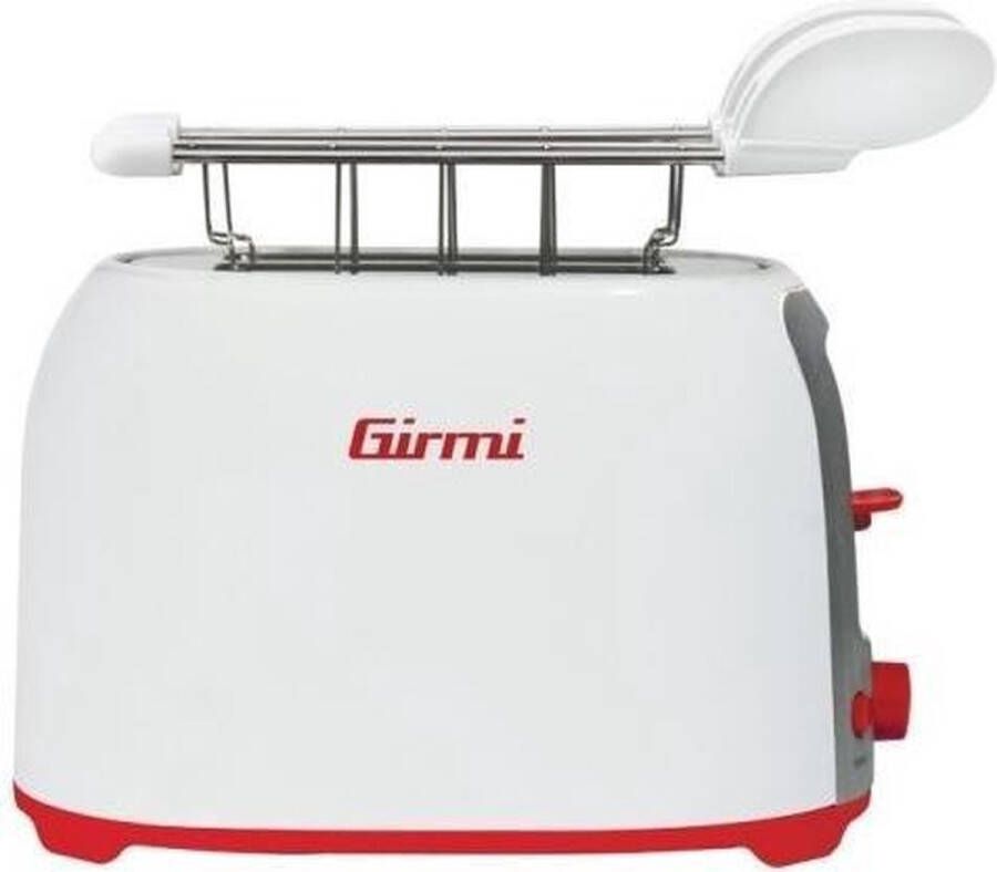 Girmi Italia Girmi TP1001 broodrooster 6 2 snede(n) 750 W Rood Wit