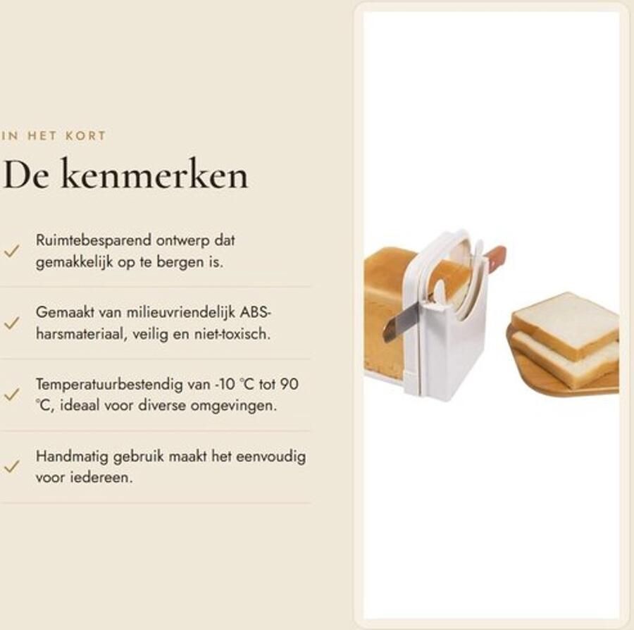 Golden Crown Brood Snijmachine Verstelbare Brood Cutter