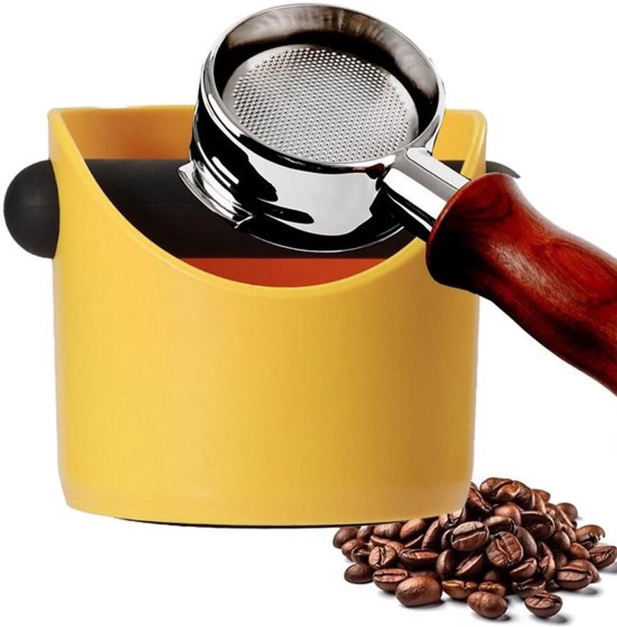 Golden Crown Coffee Grounds Container Espresso Knock Bin