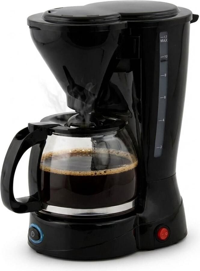 Golermo Koffiezetapparaat Filterkoffie 1 5L Koffiemachine met Herbruikbare Filter Automatische Uitschakeling 800W