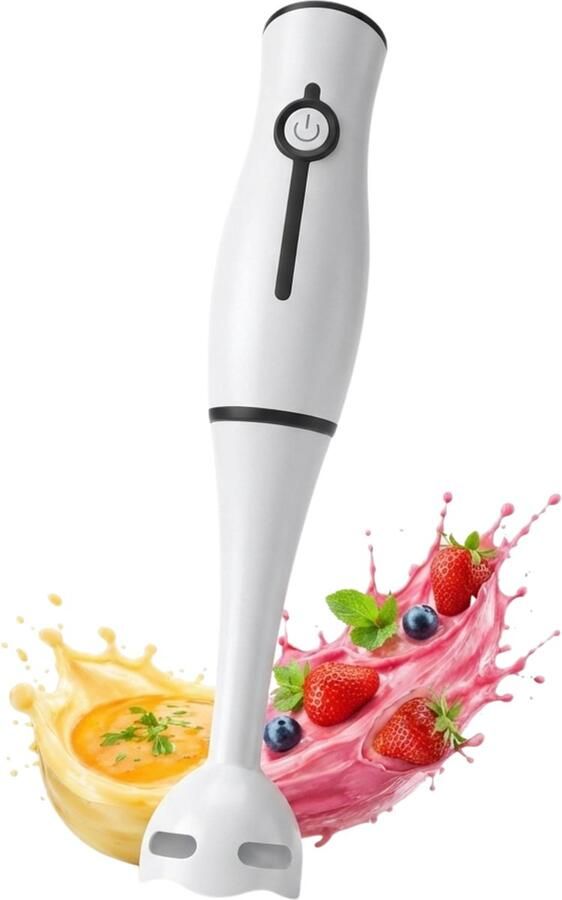 Golermo Staafmixer RVS Krachtige Handmixer voor Soepen Smoothies en Sauzen Lichtgewicht met Duurzaam RVS Mes