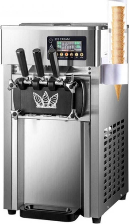 Goodfinds Softijs machine Ijshoorntjes- Roomijsmachine Softijs maker Ijs machine 2200W 22 30 L ijs per uur - Foto 2