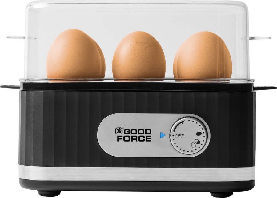 GoodForce Elektrische eierkoker voor 6 eieren met timer en alarm - Foto 2