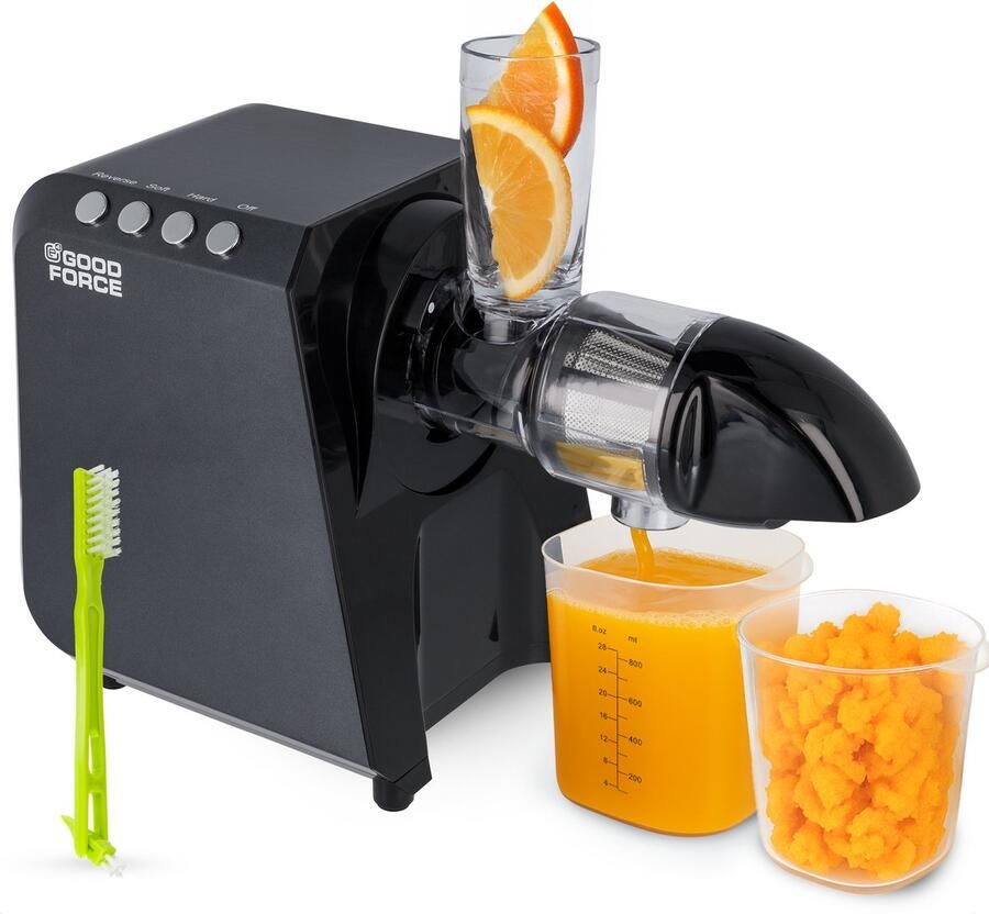 GoodForce Krachtige Slowjuicer Juicer Groente en Fruitpers Met Pulp en sap reservoir Juice Maker Maximale voedingswaarde