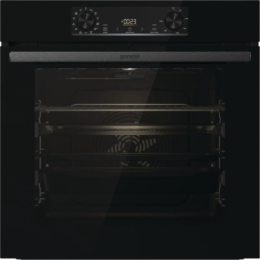 Gorenje BOS6737E20FBG Inbouwoven 77 liter Zwart Airfryer-functie AquaClean-reiniging
