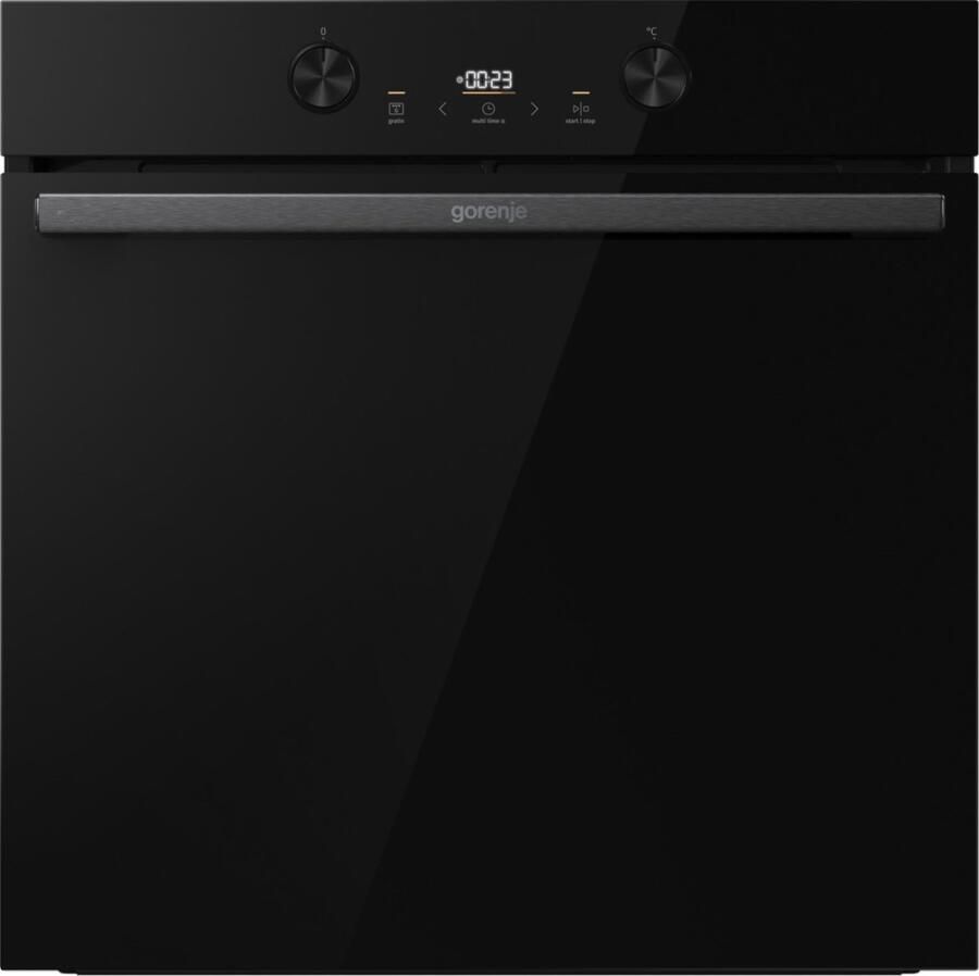 Gorenje BOS6737E20FBG Inbouwoven 77 liter Zwart Airfryer-functie AquaClean-reiniging