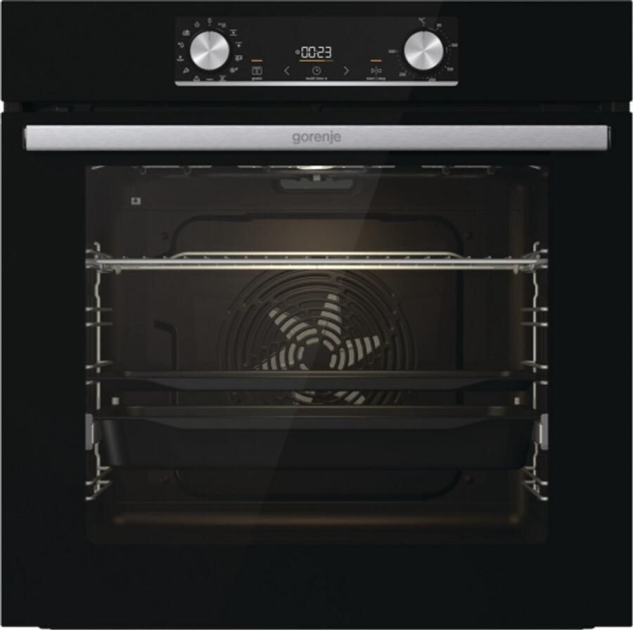 Gorenje BPSX6737E06BG Black Steam Pyro Set – Herdset (Backofen + Induktions-Kochfeld)