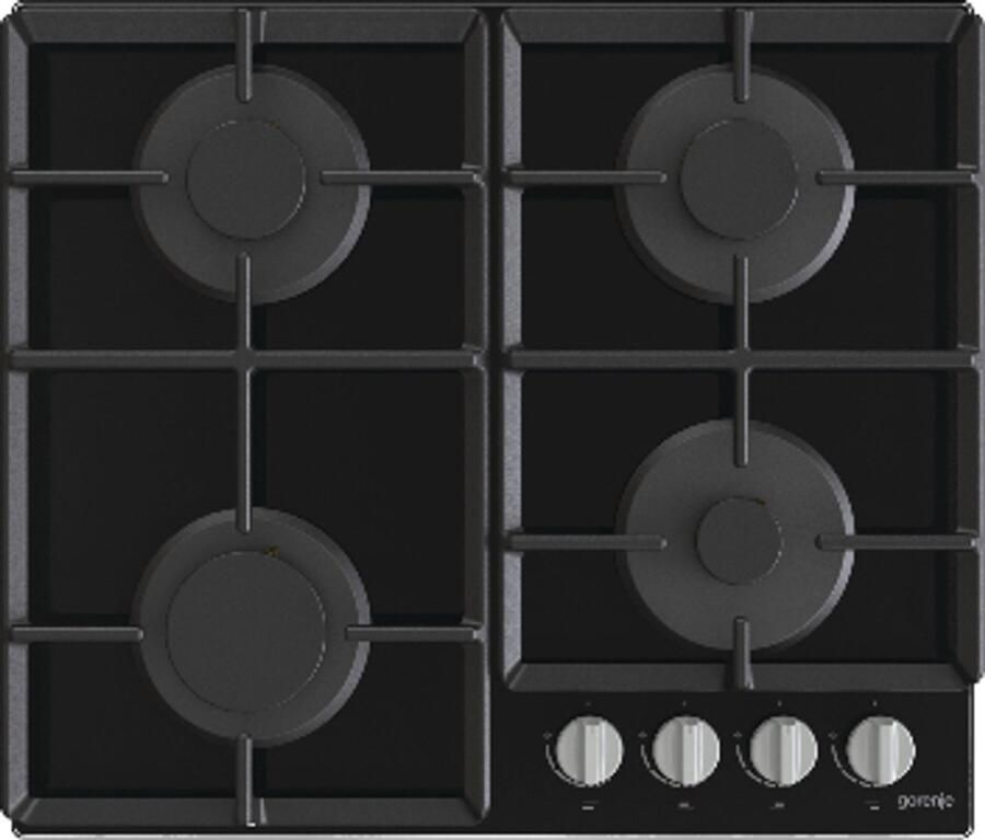 Gorenje GT641EXB kookplaat Zwart Ingebouwd 60 cm Gaskookplaat 4 zone(s)