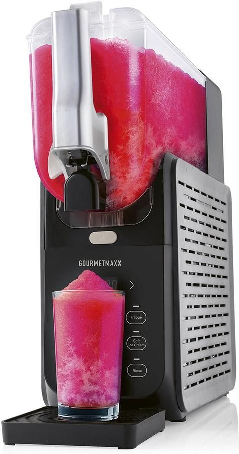 Gourmet Maxx GOURMETmaxx FreezeUp Slush-ijsmachine 2 8L elektrisch met 5 modi voor slushies milkshakes en softijs tot 10 personen