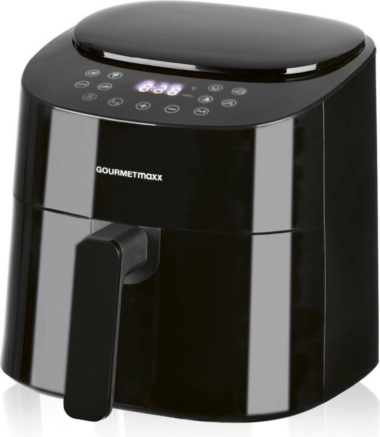 Gourmet Maxx Hetelucht friteuse digitaal 4 5 liter 1400W swart - Foto 2