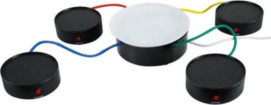 GOURMET SET Gourmetset 4 in one Raclette set Gourmetstel 5-delig Bakplaat Raclette en gourmetstel Incl. Spatels