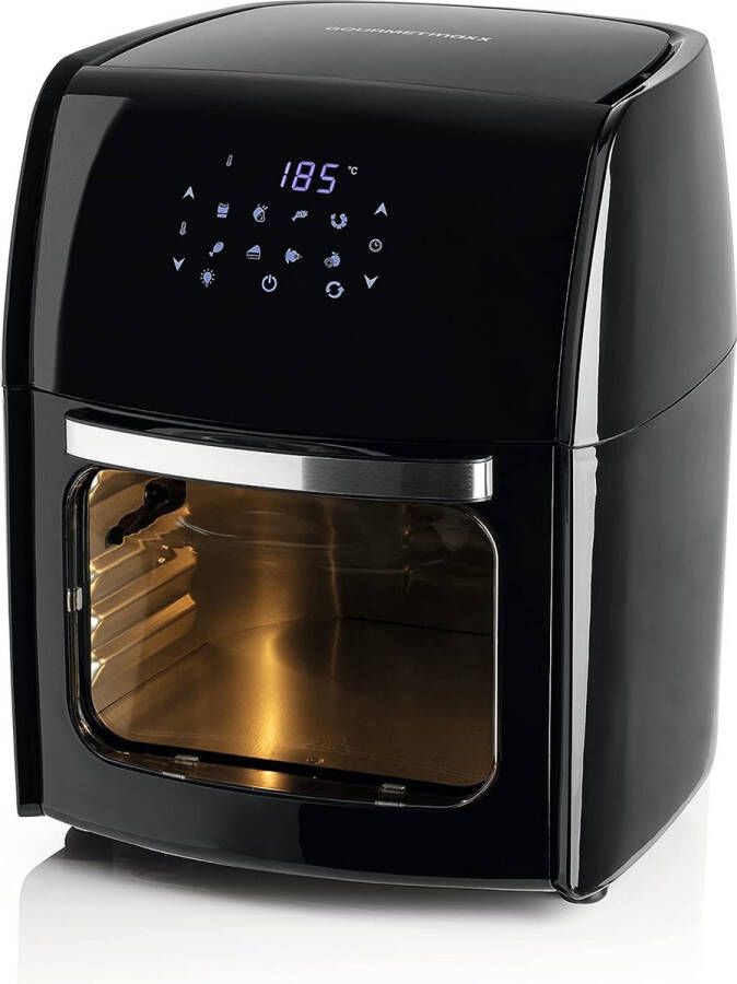 Gourmetmaxx Digitale XL heteluchtfriteuse 12 liter bijzonder vetarme en zachte bereiding 9 programma's timerfunctie voor nauwkeurig koken en automatisch uitschakelen zwart - Foto 3