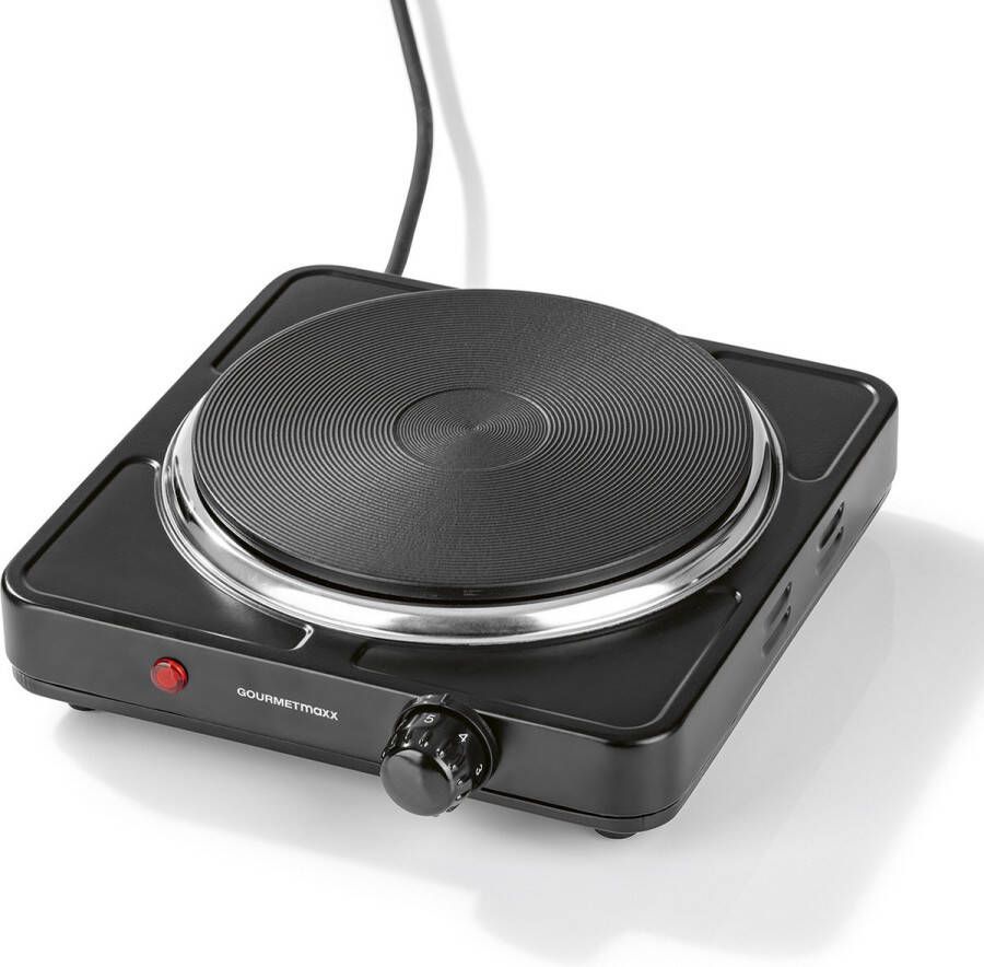 Gourmetmaxx enkele kookplaat zwart