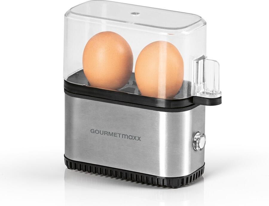 GOURMETmax x eierkoker compact 2.0 zwart zilver