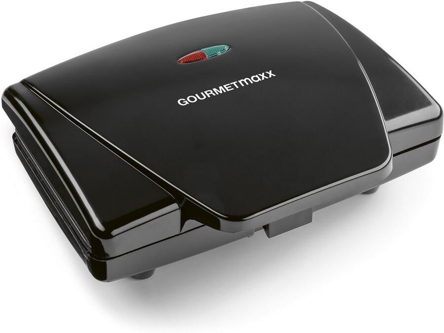 Gourmetmaxx Wafelijzer Belgische wafels 750 W zwart incl. controlelampjes