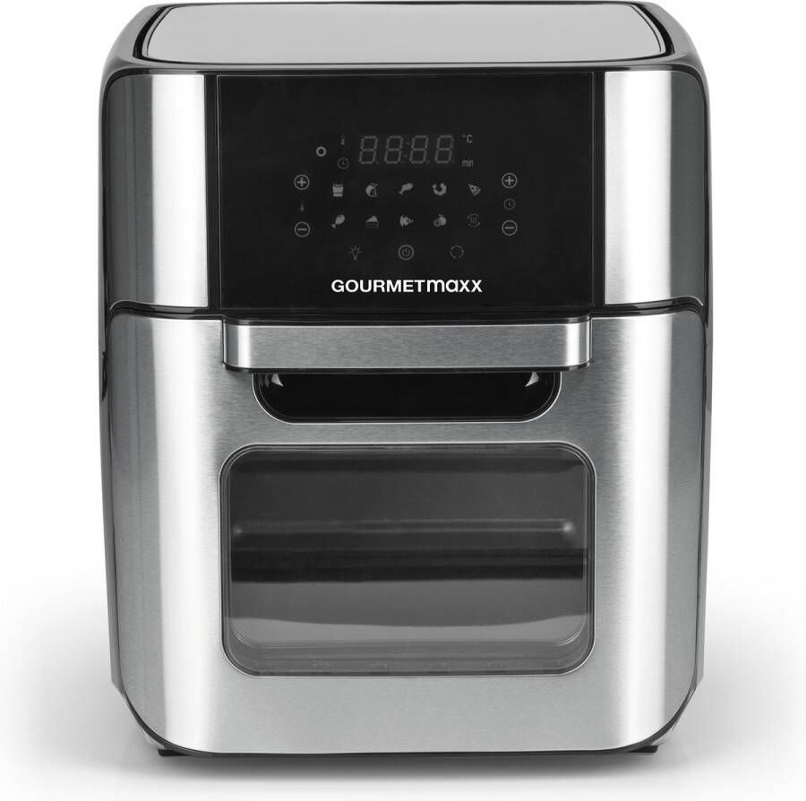 Gourmetmaxx Heteluchtfriteuse 12L Digitaal Grill Oven RVS Voor het hele gezin XXL Multi 1800W
