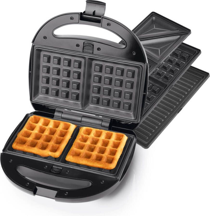 Gourmetmaxx tafelgrill Vario Voor gegrild eten wafels & sandwiches