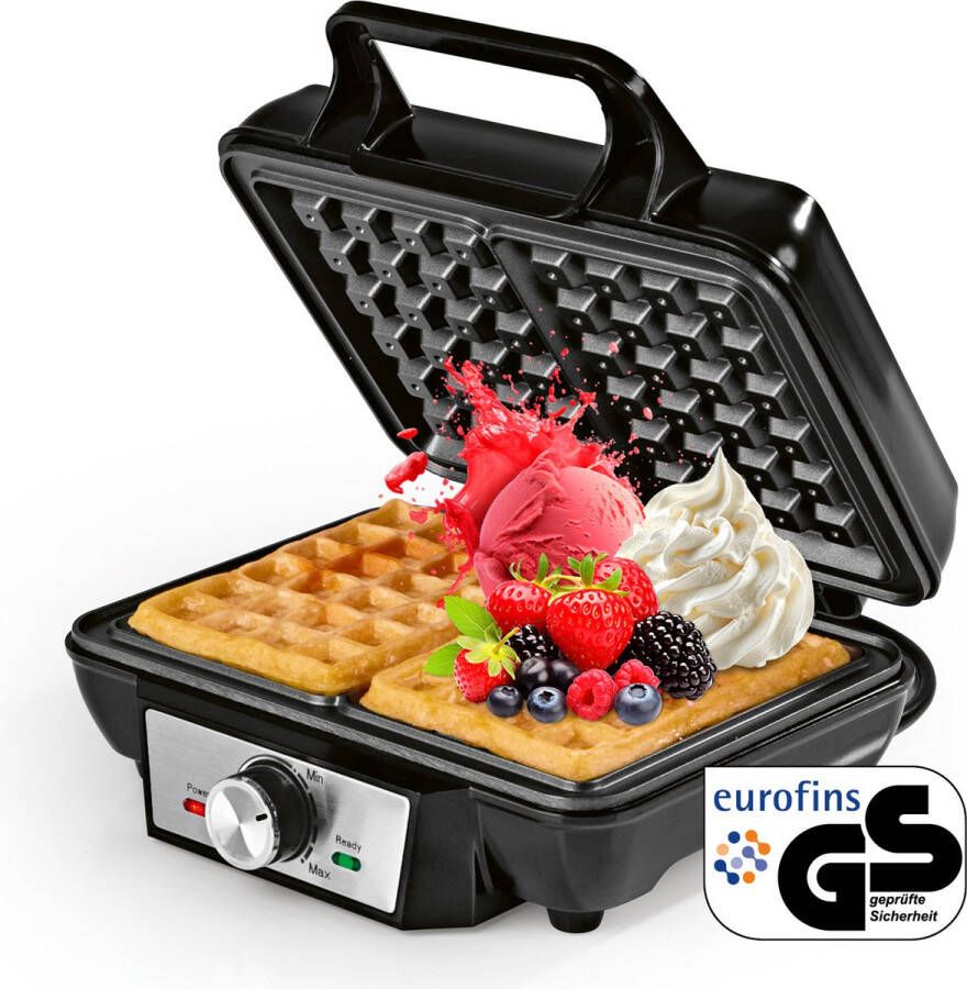 Gourmetmaxx wafelijzer voor Belgische wafels