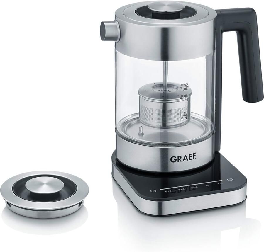 Graef WK350 Waterkoker Aantal Volume: 1 l RVS