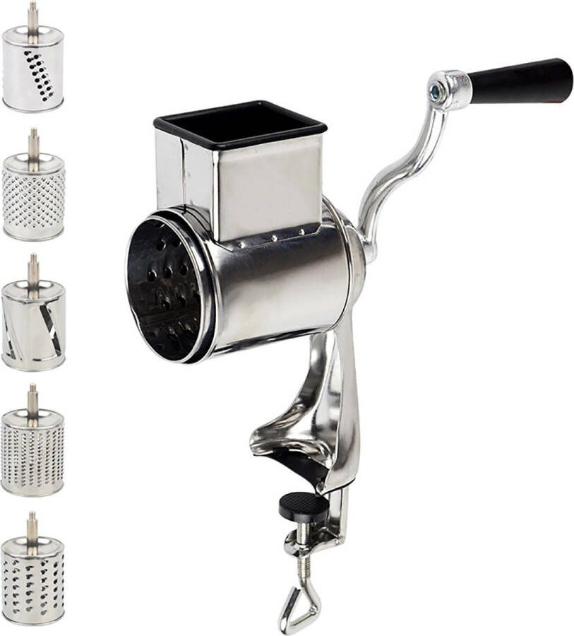 Gran Vida Groentesnijder Multifunctioneel 5 Rollers Roestvrij Staal