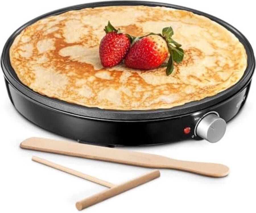 Gratyfied Pancake maker Pancake maker elektrisch Crepe maker Crepe maker elektrisch ‎33 3 x 7 8 x 33 6 cm 1 25 kg Zwart