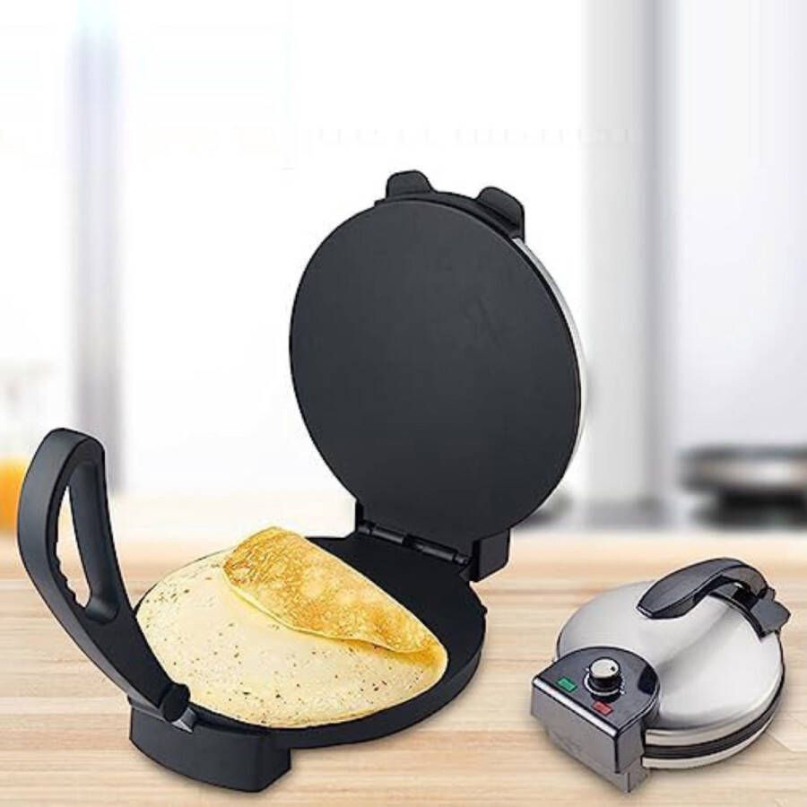 Roti maker Elektrische Roti Maker Roti Pan 32cm Tortillapers Antiaanbaklaag
