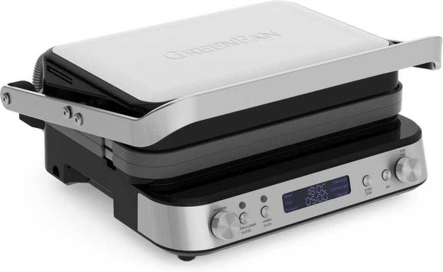 GreenPan Bistro Tosti apparaat Contact Grill openklapbaar omdraaibare platen PFAS-vrij Gratis Ecover pakket bij aankoop van €100 * enkel via bol* enkel via bol