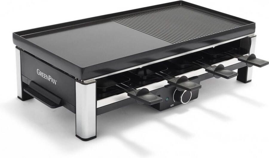 GreenPan Bistro Gourmetgrill gourmet & pannekoekjes afneembare en omdraaibare plaat 8 personen -PFAS-vrij Gratis Ecover pakket bij aankoop van €100 * enkel via bol