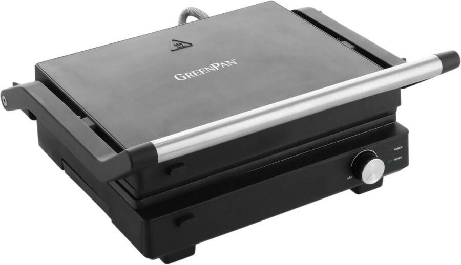 GreenPan Contact Grill Switch zwart- pfas vrij- tafelgrill antiaanbaklaag