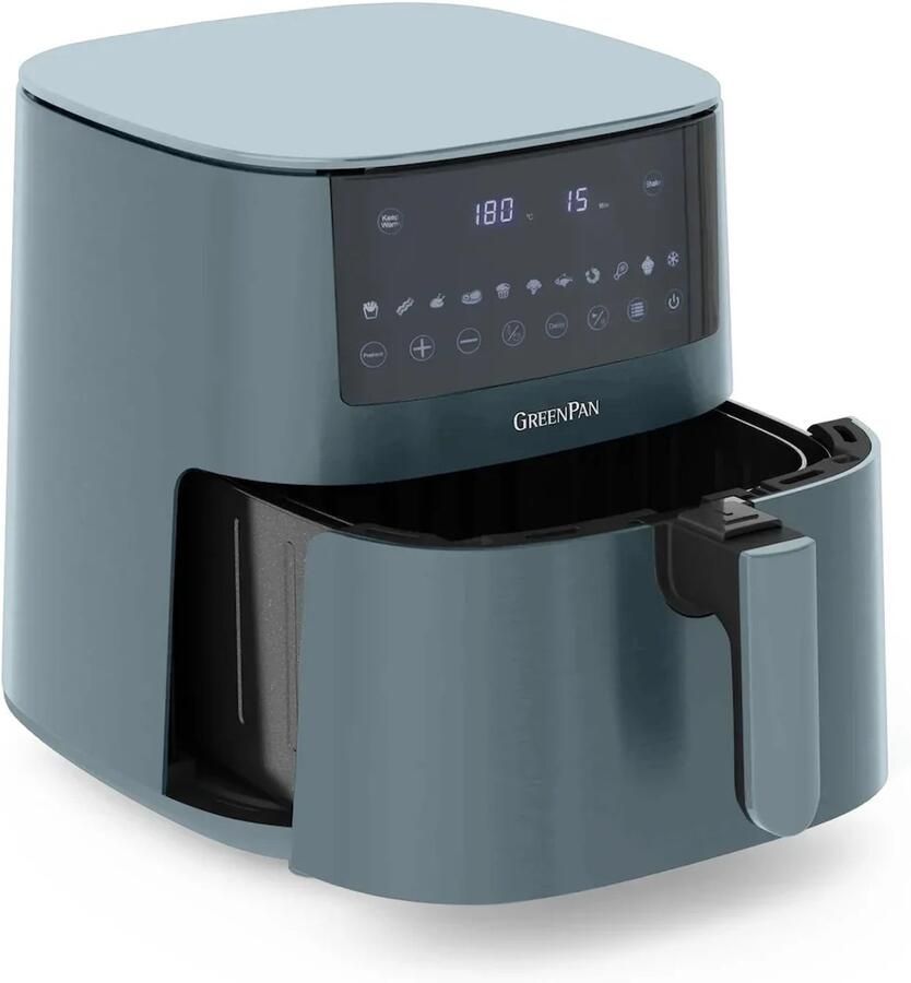 GreenPan Bistro XL Airfryer 7 2L PFAS-vrij Smokey Blue