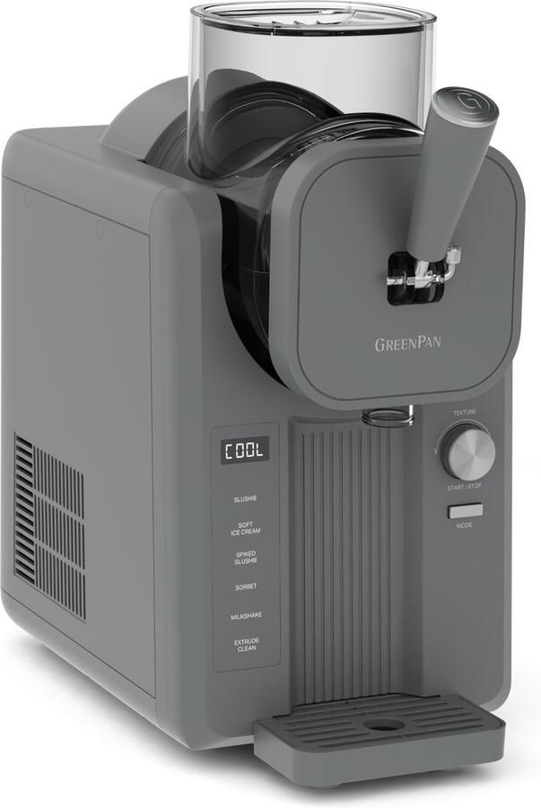 GreenPan Frost IJsmachine & Slushie Maker zelfvriezend 1.8l klaar in 30 min Grijs