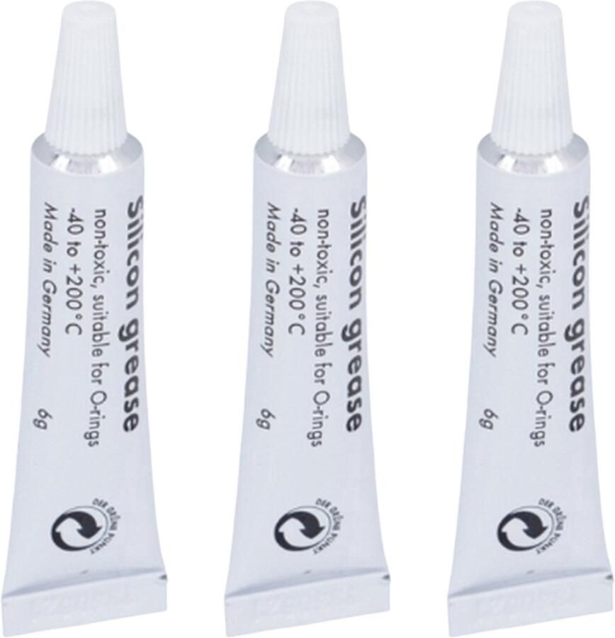 GREENVIDA 3x Siliconenvet smeermiddel zetgroep geschikt voor oa. espresso apparaat koffiezetapparaat Saeco Philips Bosch Siemens Miele 3x tube a 6 gram Vergelijkbaar met origineel HD5061 421946017941