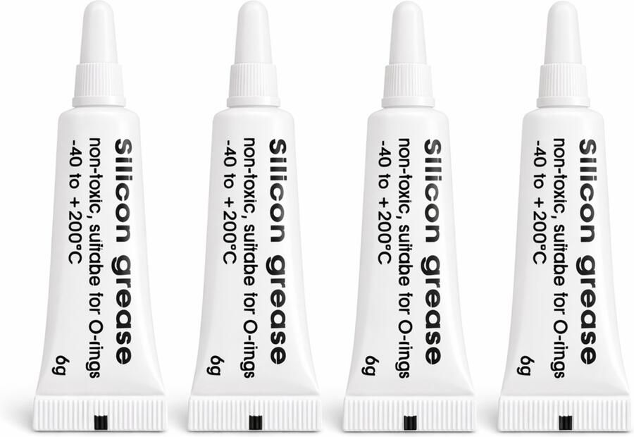 4x Siliconenvet smeermiddel zetgroep geschikt voor oa. espresso apparaat koffiezetapparaat 4x tube a 6 gram Vergelijkbaar met HD5061 421946017941