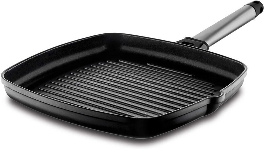 Grillpan 27 x 27 cm Gegoten aluminium Antiaanbaklaag