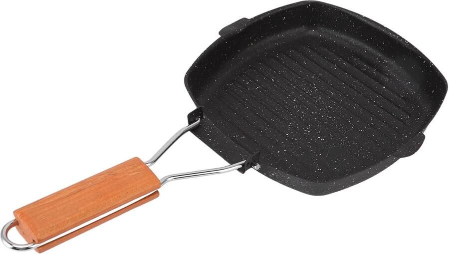 Grillpan Antiaanbaklaag Opvouwbaar handvat