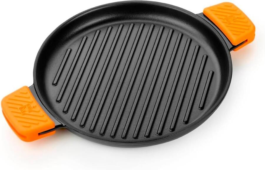 Grillpan Rond Geëmailleerd gietijzer 32 cm