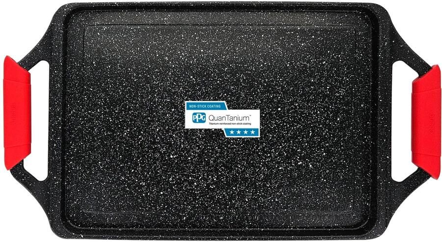 Grillplaat Gietaluminium 43x25 cm Antiaanbaklaag