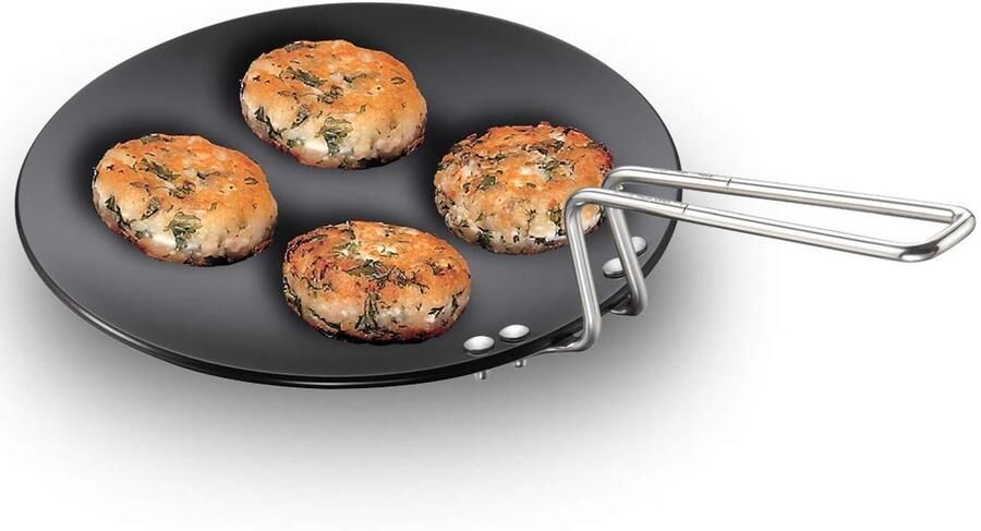 Grillplaat Hard geanodiseerd Concaaf 9 5 inch