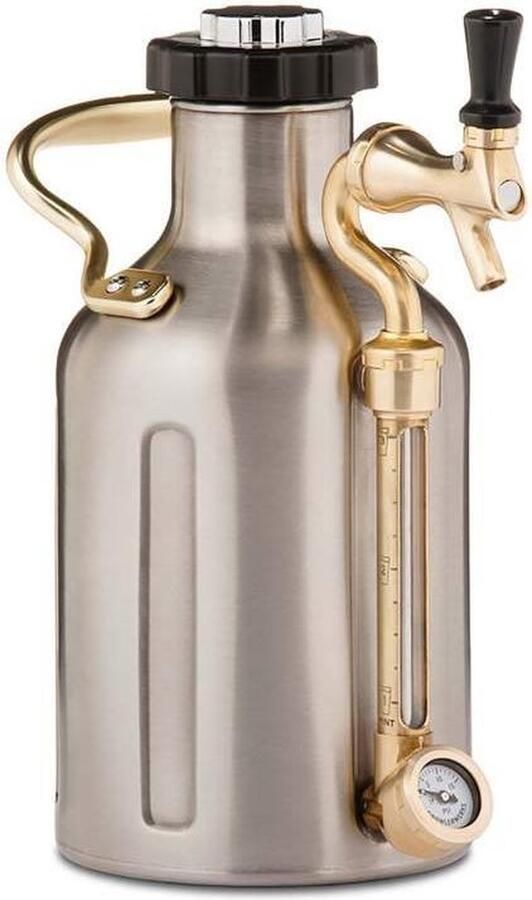 GrowlerWerks uKeg™ 64 rvs tap vat 1 9 l thuistap biertap thermoskan