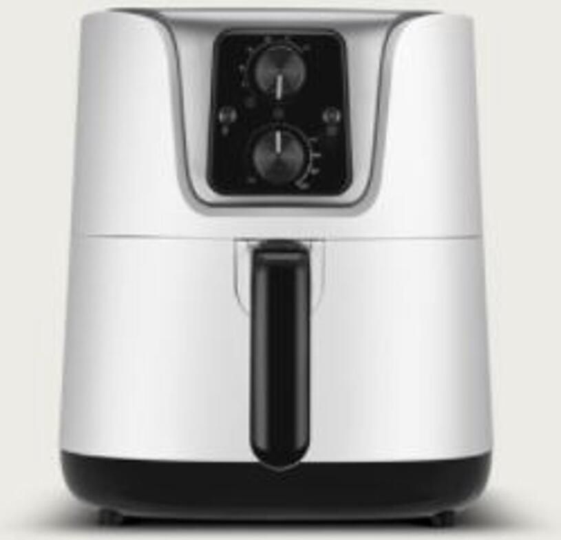 Grundig FRY 6840 Enkel 3 l Vrijstaand 1300 W Heteluchtfriteuse Zwart Wit