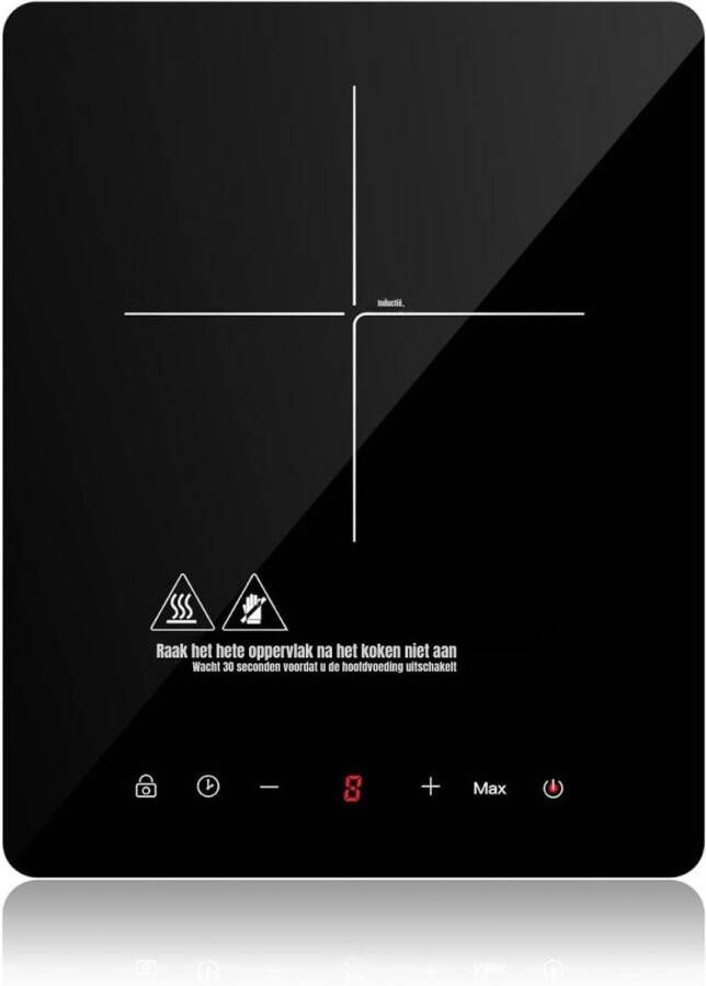Gtb Elektrische Kookplaat 4 Pits Elektrische Fornuis Elektrische Kookplaat Vrijstaand 4 Kookzones Kinderslot Zwart 35cm x 28cm x 5cm