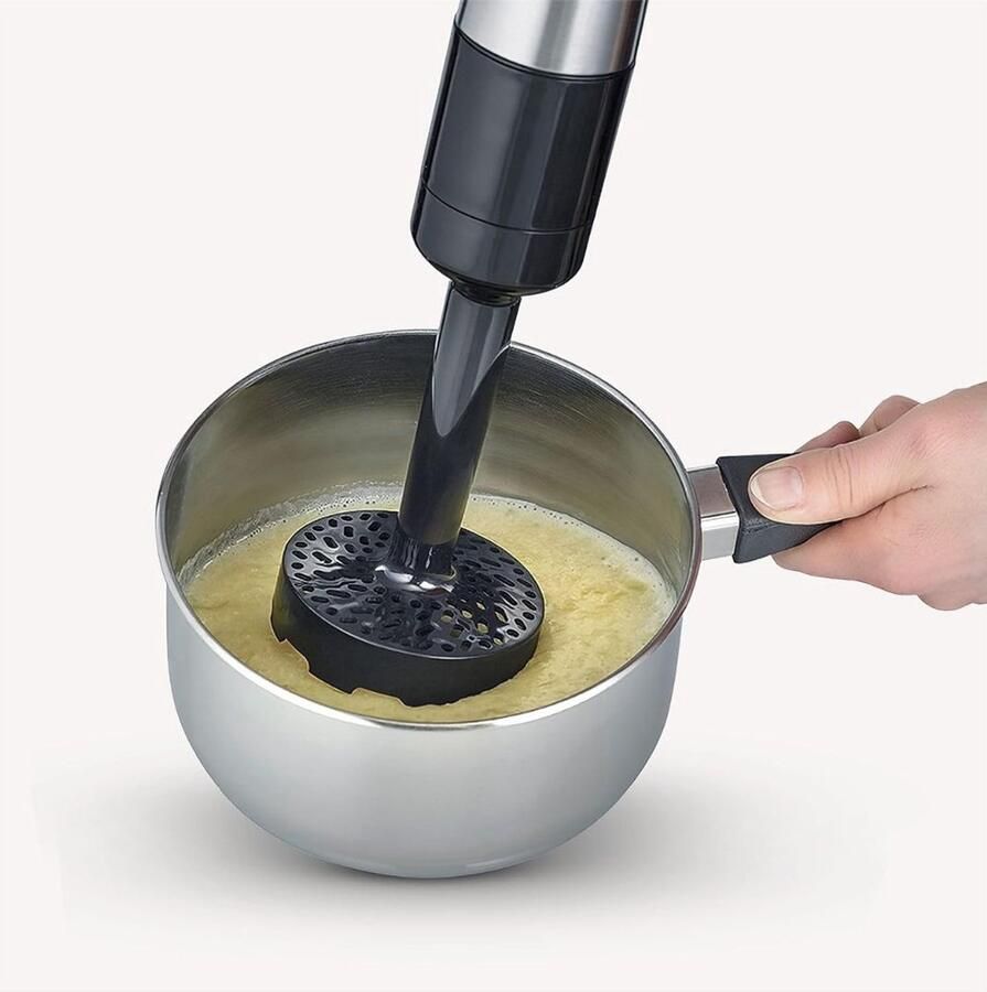 Gtb Staafmixer Set Staafmixer Braun Staafmixer met Hakmolen Zwart en Zilver 39cm x 6cm x 6cm - Foto 2