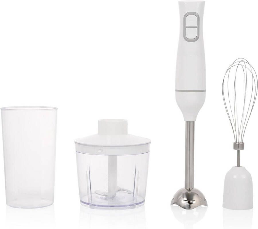 GTB Staafmixer Set Staafmixer Braun Staafmixer met Hakmolen Wit 7cm x 7cm x 35cm